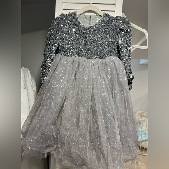 Little girl sparkly evening dress worn once - Picture 1 of 2